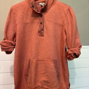 L.L.Bean Nantucket Red Slub Cotton Pullover